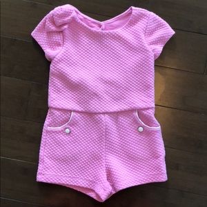 Janie and Jack Pink Romper